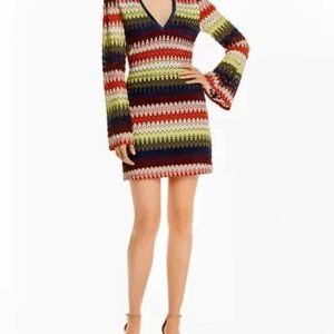 Multi-color crochet dress
